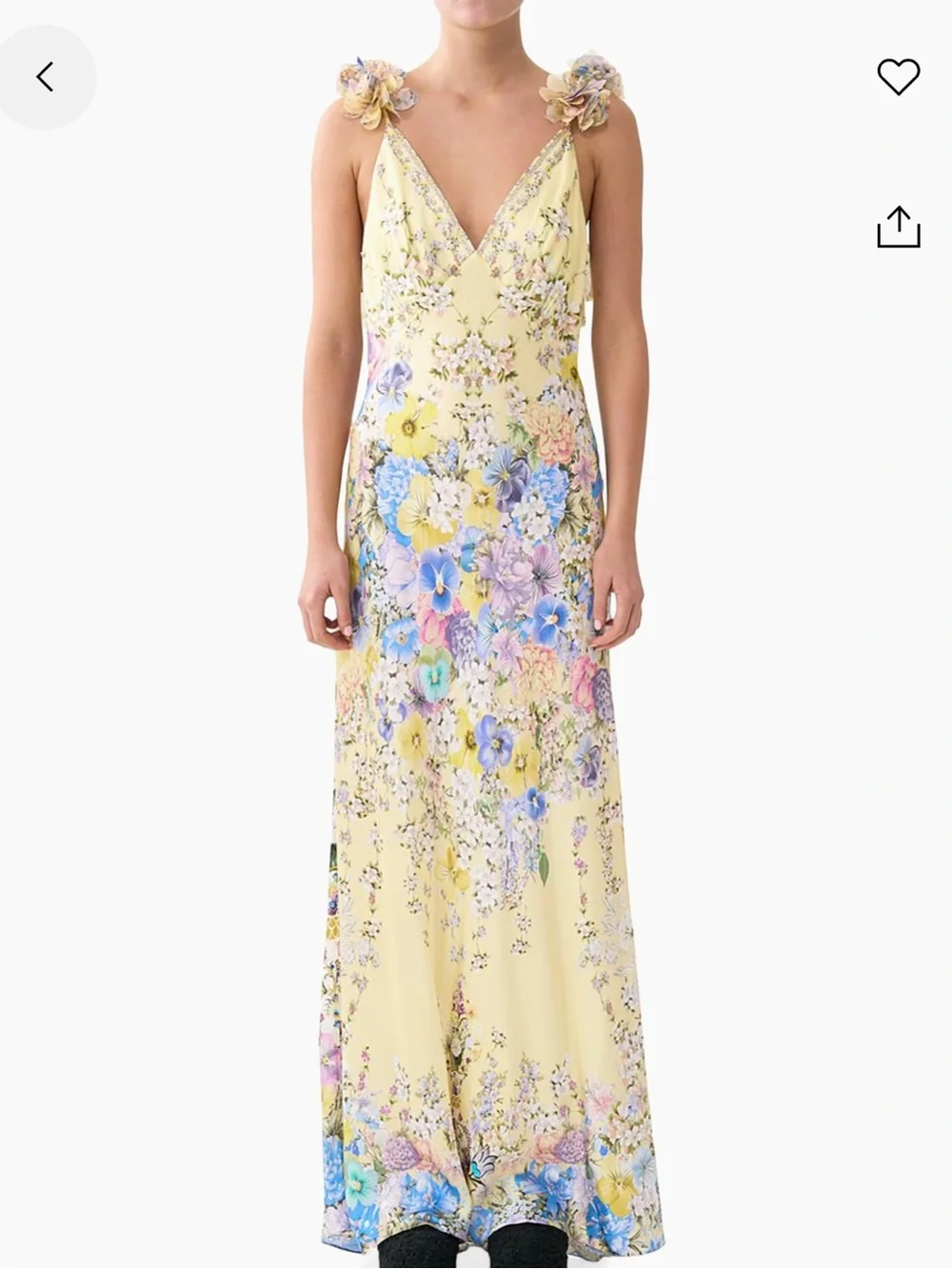 Camilla Floral Silk Slip Maxi